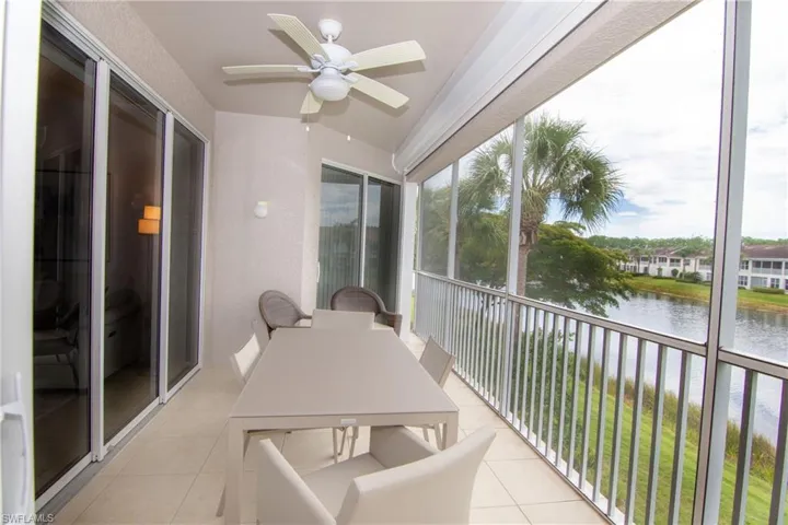 Enjoy sunrises on your spacious screened lanai with a beautiful water view.