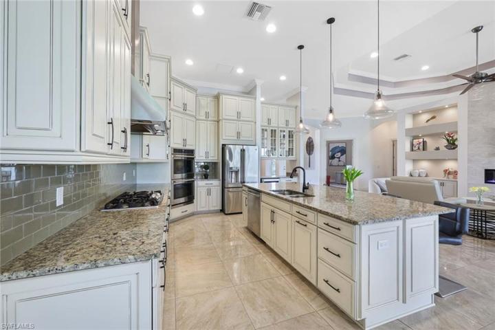 Entertain guests in this enormous kitchen! The oversize island is perfect for serving appetizers or even the main course!