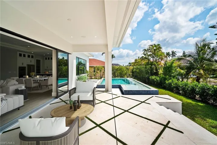 View of patio featuring an outdoor pool
