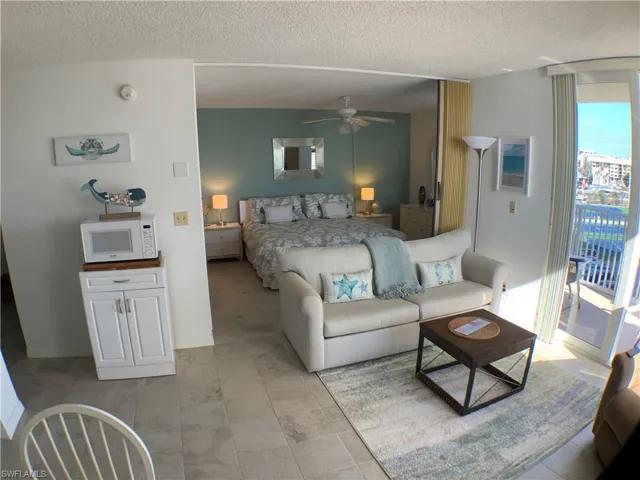 Great bedroom and living area