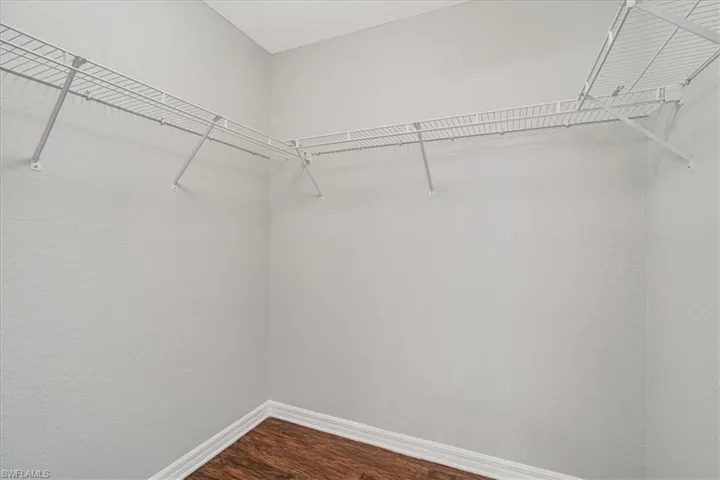 Spacious closet featuring wood-type flooring