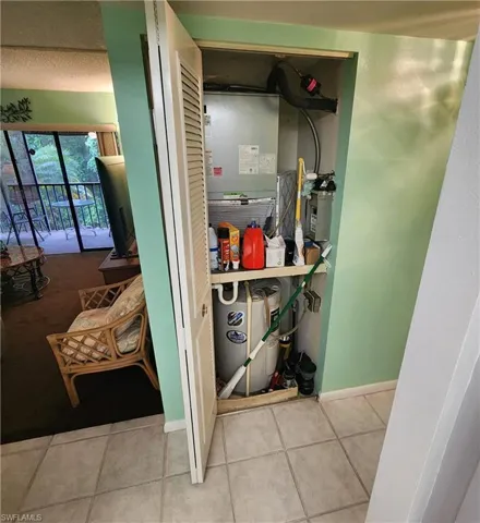AC & Hot Water Tank Closet
