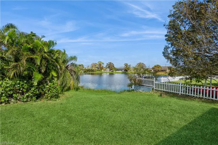 View of yard featuring a water view