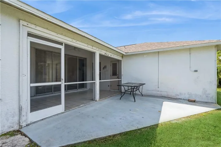 View of patio