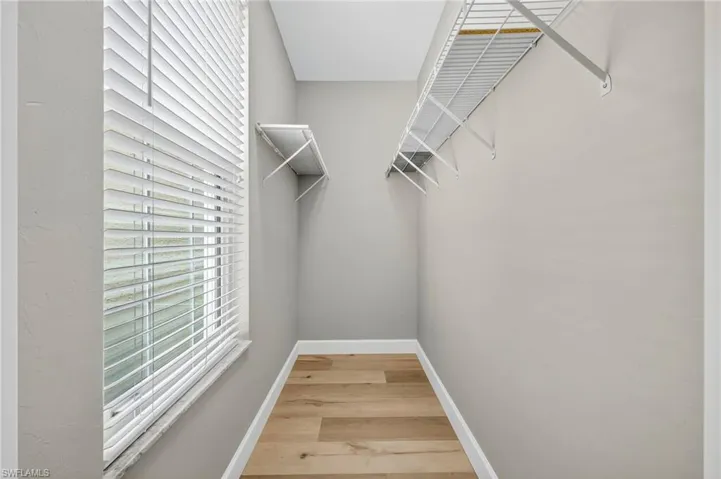 Not your ordinary guest closet, expansive.