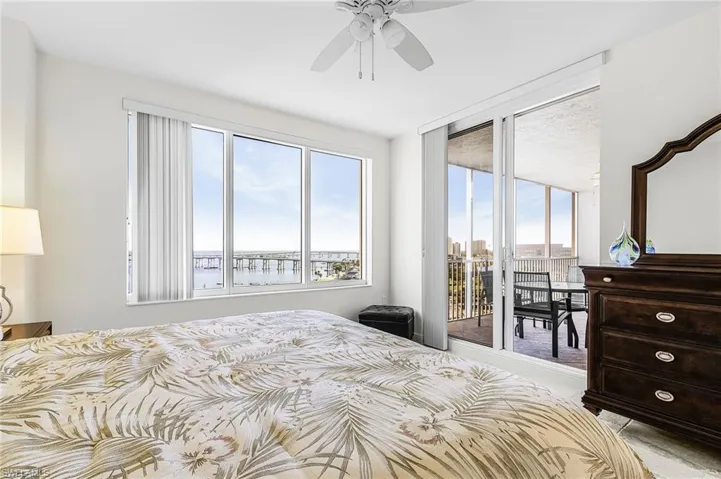 Master Bedroom with slider to balcony