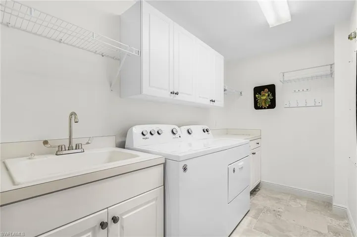 Laundry room with utility sink