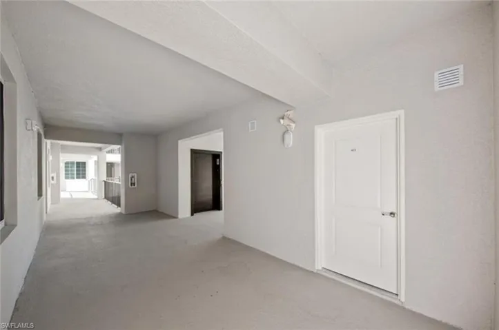 Spare room featuring visible vents