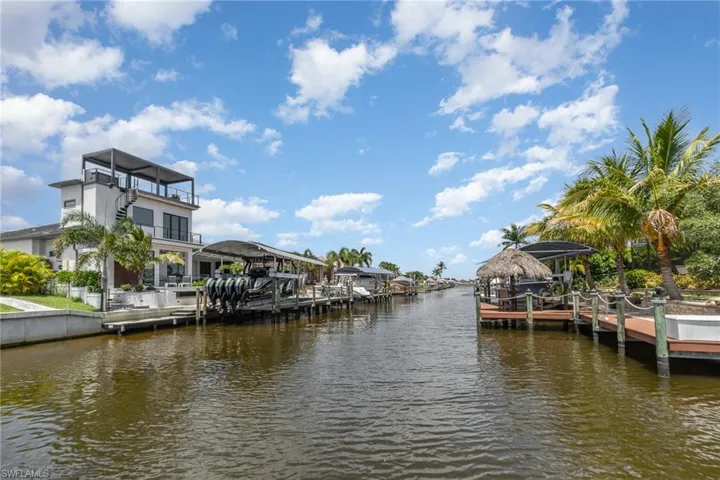 View of canal from private dock