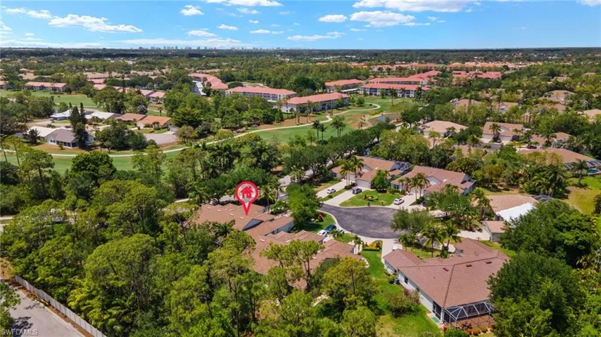 Drone / aerial view with a residential view