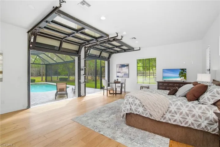 Guest Bedroom or FLEX room opens up to the pool area