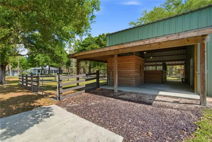 View of stable
