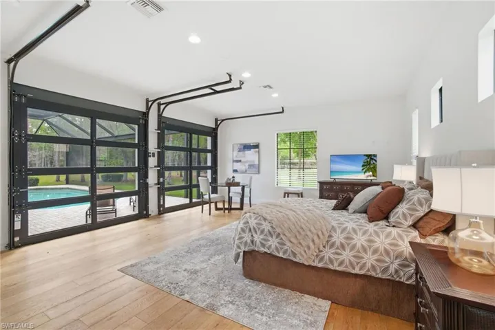 Guest Bedroom or FLEX room opens up to the pool area