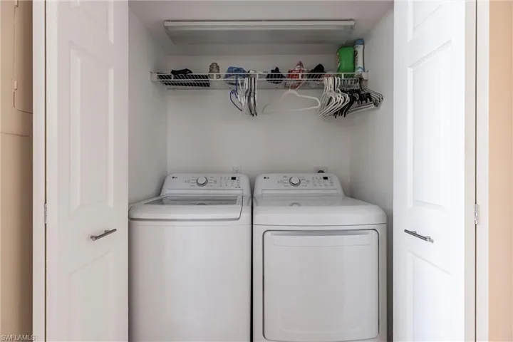 Laundry area with washing machine and dryer
