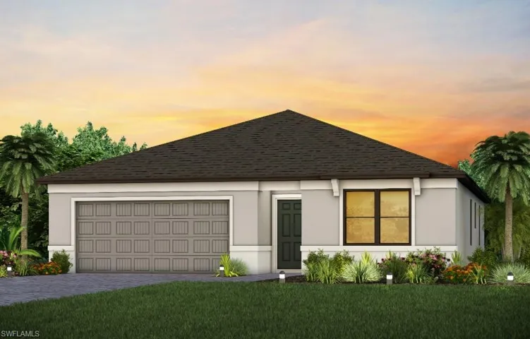 Rendering of exterior, homes may vary.