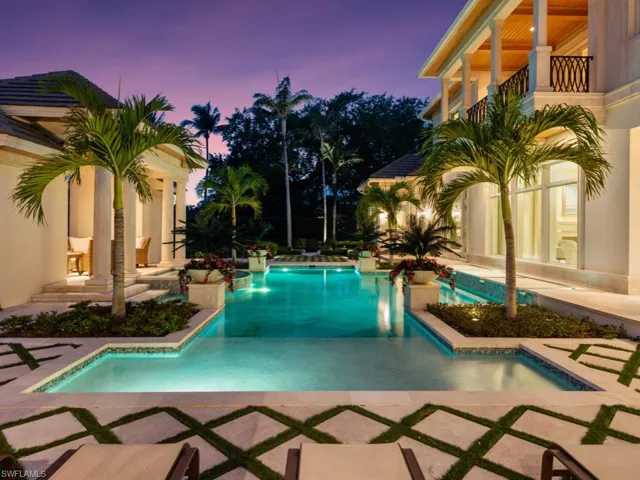 Pool at night