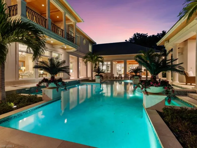 Pool and rear of home