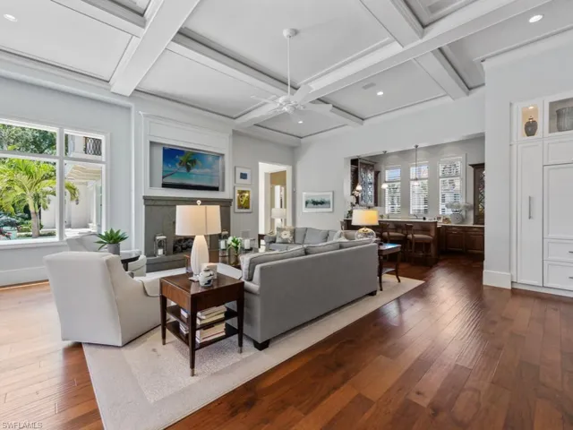 Spacious open concept family room