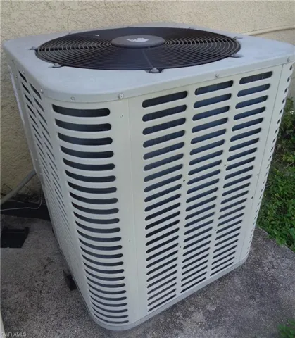 Exterior view featuring A/C compressor
