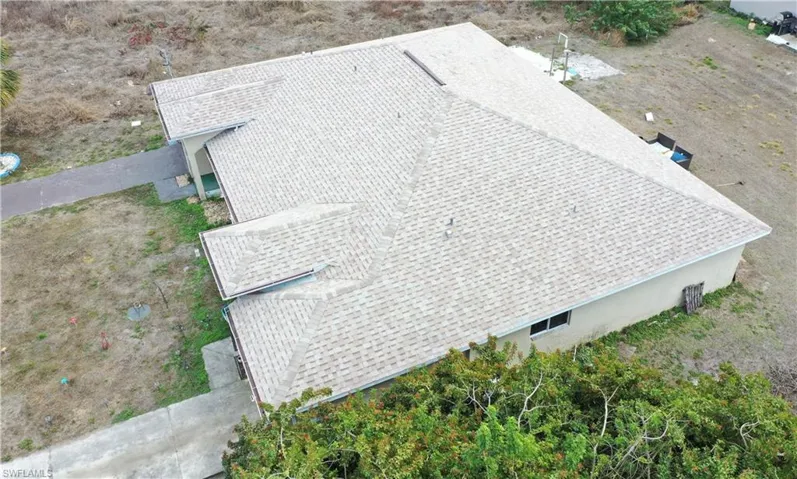 Right side aerial view of the duplex