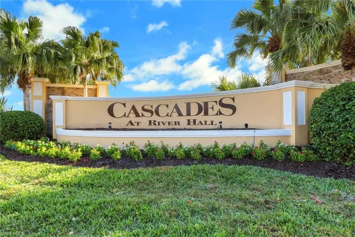 View of community main entrance sign
