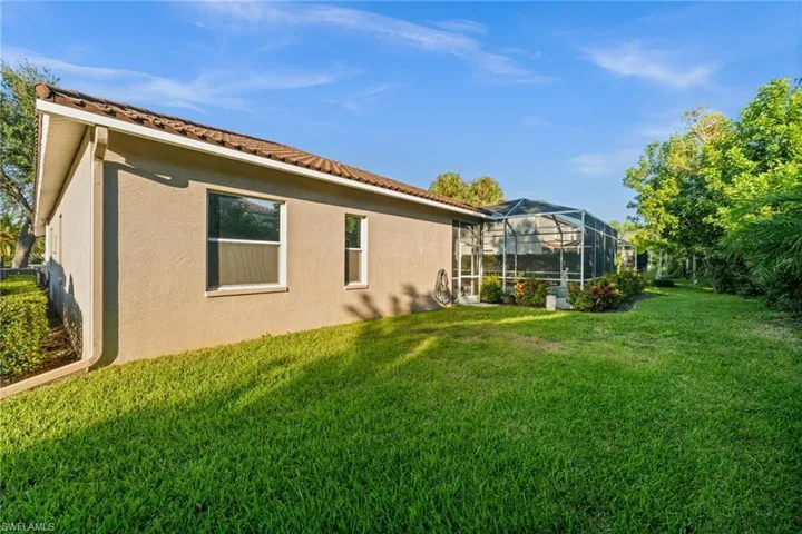 View of back yard