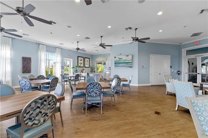 Community room inside Clubhouse complete with Kitchen