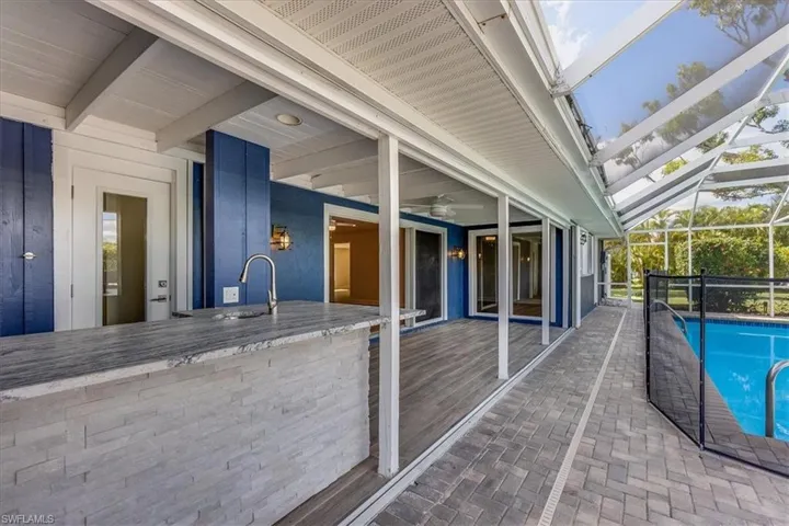 Outdoor Kitchen and Lanai area