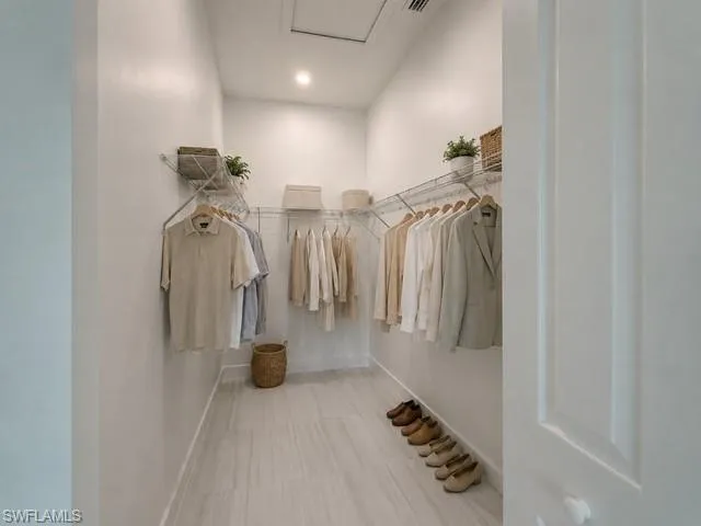 Primary Closet-Large walk-in closet providing excellent storage and organization.
