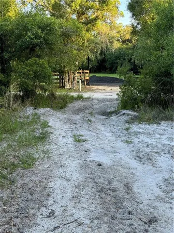 Entrance to property off the side