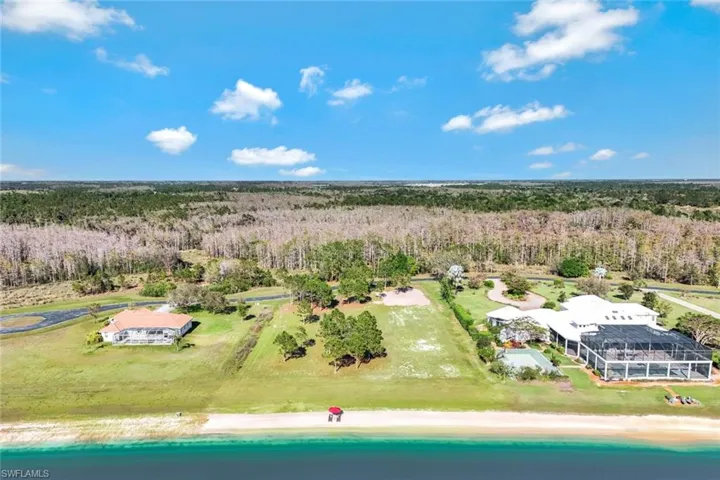Birds eye view of the property