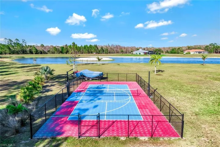 Neighbor's pickleball court. Endless possibilities to build your desired actives