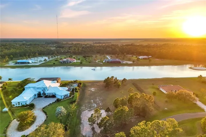 Sunset views from lot