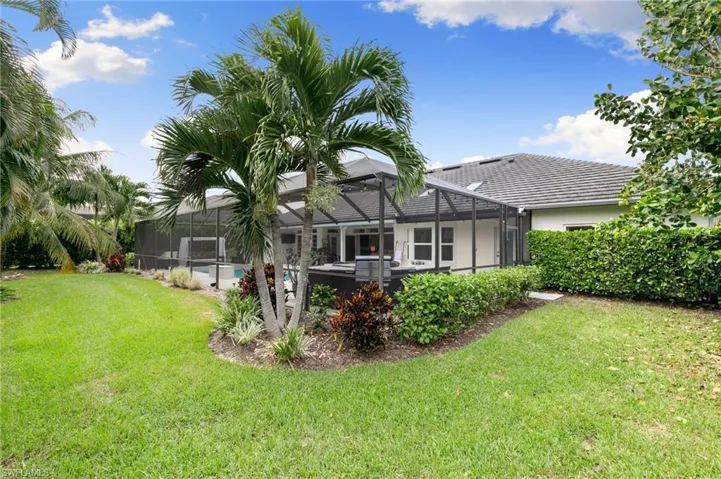 huge .31 private lush yard with fruit trees.