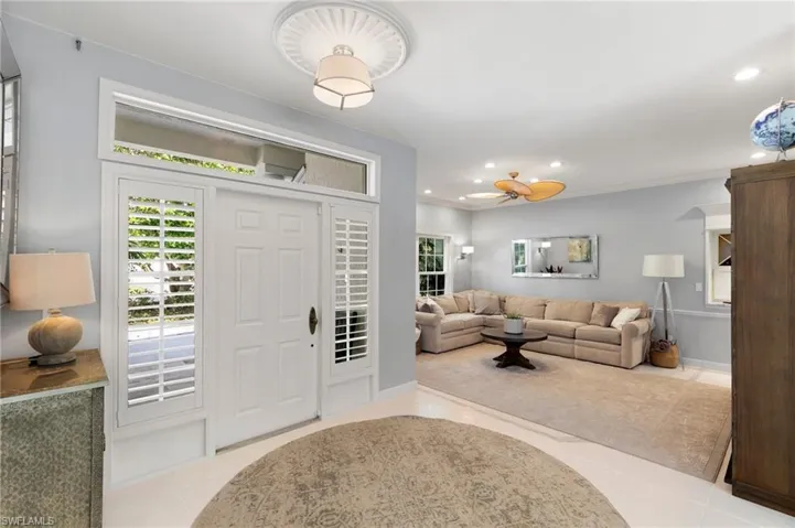 Entrance foyer with den