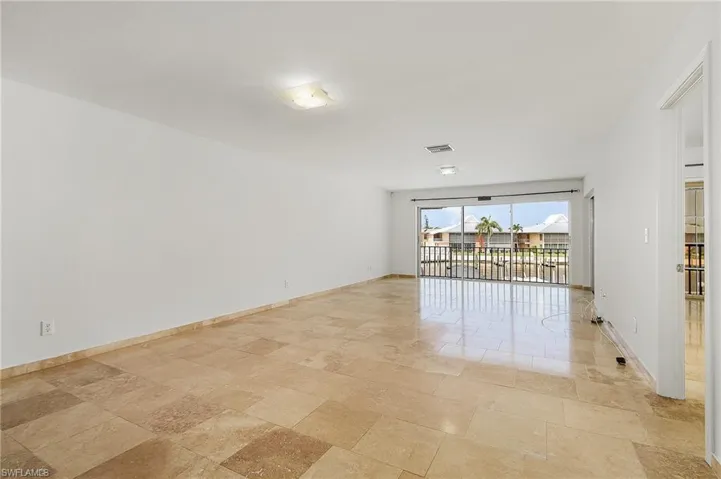 View of tiled spare room