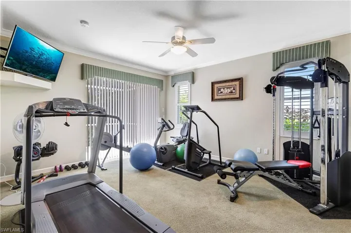 Large Bedroom currently used as a home gym