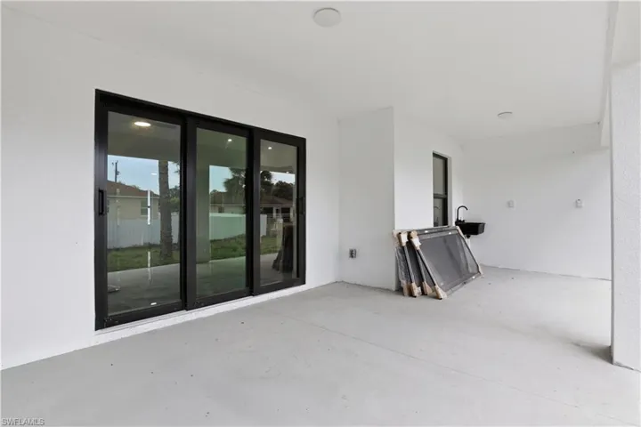 View of patio / terrace with a sink