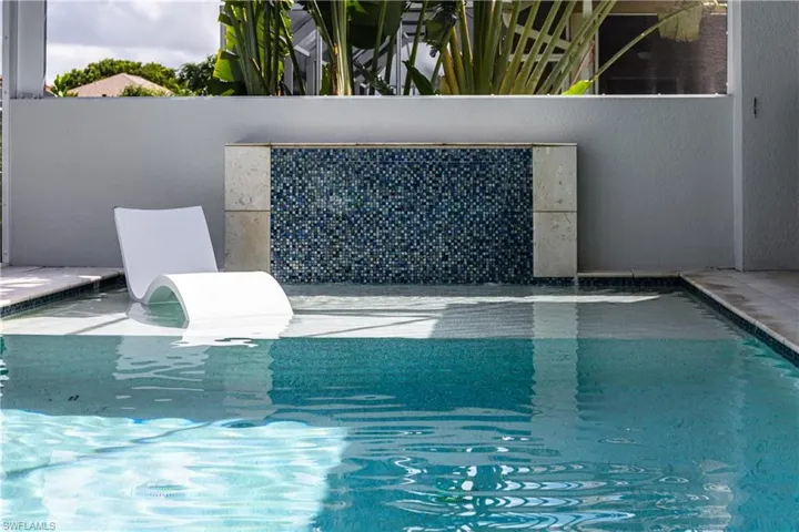 Waterfall feature wall