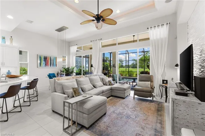 Vaulted 12 foot ceilings throughout.