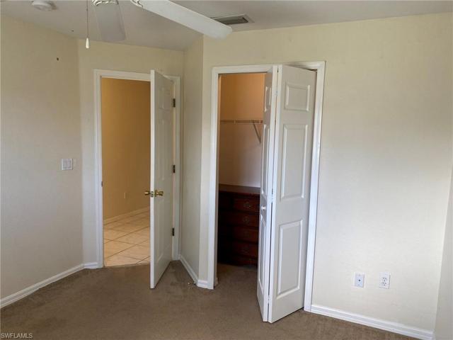 Rear guest bedroom with walk-in (deep) closet