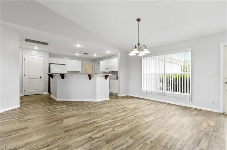 Kitchen has a great connection to the living and dining space