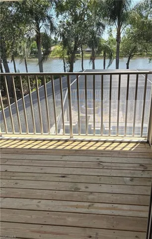 Balcony with lake view