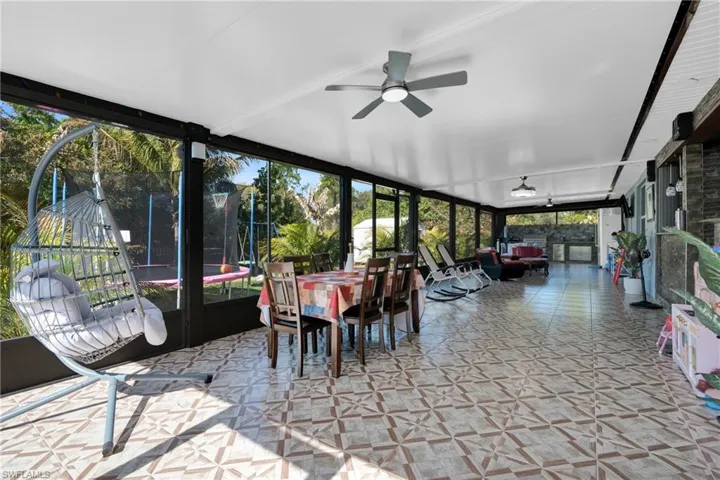 Sunroom with expansive windows