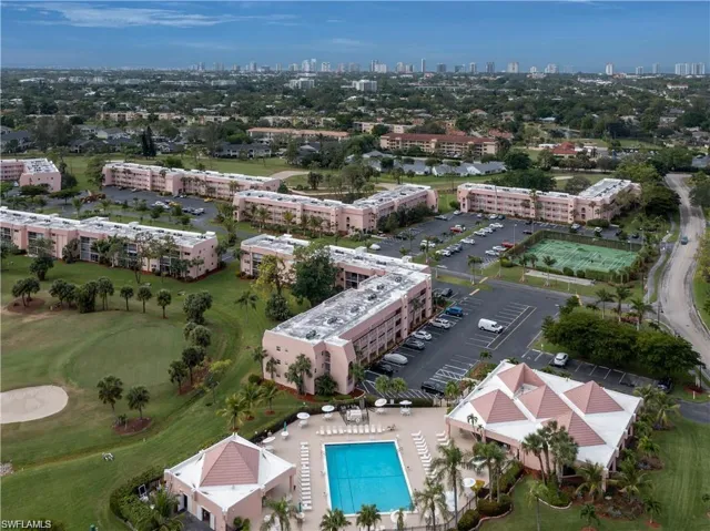 Aerial View of Pool and other Amenities