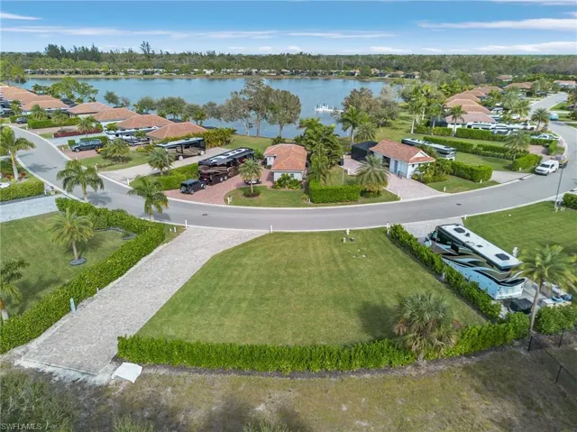 LOT 110 Drone / aerial view featuring a water view