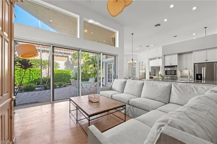 Family Room w/Sliders to Courtyard