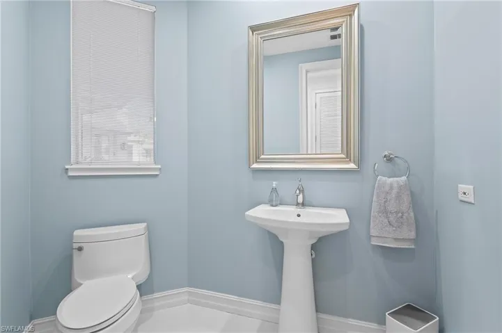 Powder Room off Family Room