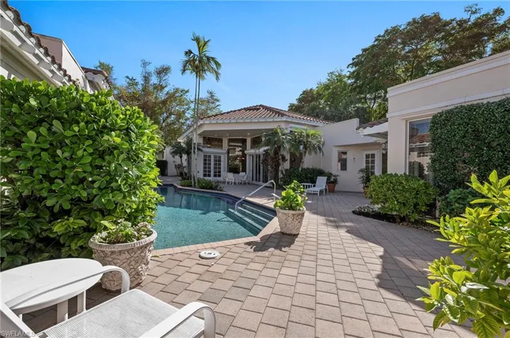 View from Cabana to Main House