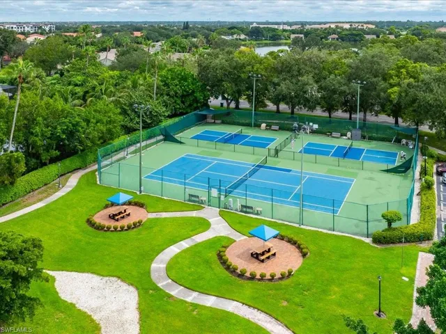 Enjoy a short stroll to play tennis or pickleball in the morning or take a walk under the oak trees!